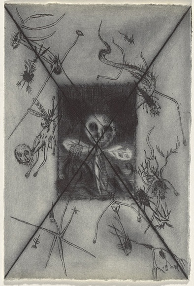 Artist: b'Uhlmann, Paul.' | Title: b'New Insecta Queensland by A A Girault.' | Date: 1989 | Technique: b'etching' Artist: b'Uhlmann, Paul.' | Title: b'New Insecta Queensland by A A Girault.' | Date: 1989 | Technique: b'etching'