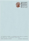 Artist: REDBACK GRAPHIX | Title: Letterhead: Leichhardt Women's Community Health Centre | Date: c1990 | Technique: offset-lithograph, printed in black ink