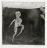 Artist: BALDESSIN, George | Title: Performer. | Date: 1964 | Technique: etching, aquatint and burnishing, printed in black ink, from one plate