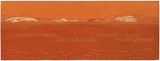 Artist: MADDOCK, Bea | Title: Terra Spiritus...with a darker shade of pale | Date: 1993-98 | Technique: stencil print, printed in hand-ground Launceston ochre from multiple hand-cut mylar stencils; letterpress text blind printed; hand-drawn script
