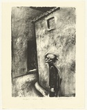 Artist: Counihan, Noel. | Title: Old woman. | Date: 1981 | Technique: lithograph, printed in black ink, from one stone