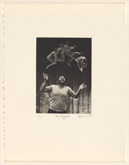 Artist: EWINS, Rod | Title: The Juggler. | Date: 1985, March | Technique: photo-etching and aquatint