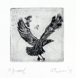 Artist: SHEARER, Mitzi | Title: not titled | Date: 1991 | Technique: etching, printed in black ink with plate-tone, from one plate