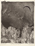 Artist: Alexander, Leanne. | Title: The distance from the moon VII | Date: 1989 | Technique: lithograph, printed in black ink, from one stone