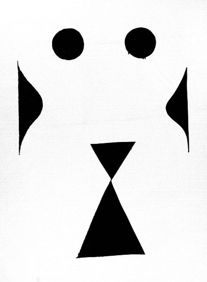 Artist: b'MERD INTERNATIONAL' | Title: b'(Design - abstract woman - front No.8)' | Date: 1984 | Technique: b'screenprint' Artist: b'MERD INTERNATIONAL' | Title: b'(Design - abstract woman - front No.8)' | Date: 1984 | Technique: b'screenprint'