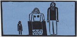 Artist: Jenyns, Bob. | Title: Exhibition invitation: The Jenyns show Watters Gallery, Sydney, 1977 | Date: 1977 | Technique: linocut