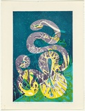 Artist: b'Rado, Ann.' | Title: b'Spanish dancer' | Date: 1992, April | Technique: b'lithograph, printed in purple, blue and yellow ink, from three stones'