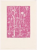 Artist: Hickey, Dale. | Title: (Bush scene) | Date: 1979 | Technique: lithograph, printed in pink ink, from one plate