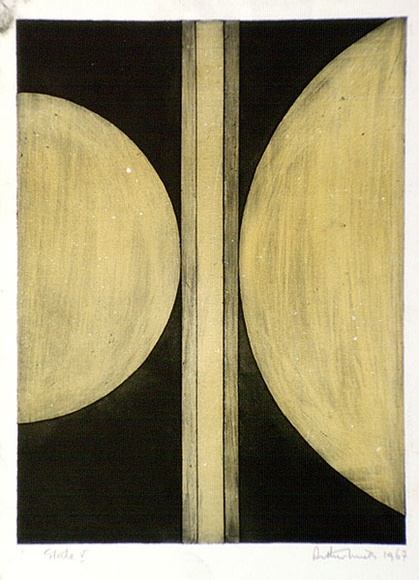Artist: b'WICKS, Arthur' | Title: b'Bluebird' | Date: 1967 | Technique: b'etching and aquatint, printed in colour, from one plate' Artist: b'WICKS, Arthur' | Title: b'Bluebird' | Date: 1967 | Technique: b'etching and aquatint, printed in colour, from one plate'
