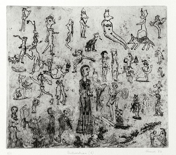 Artist: b'Shearer, Mitzi.' | Title: b'Bulliwutzies (6)' | Date: 1983