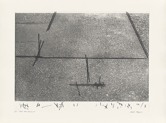 Artist: b'MEYER, Bill' | Title: b'Kool Kat Konstruct' | Date: 1981 | Technique: b'photo-etching, aquatint, drypoint, printed in black ink, from one zinc plate' | Copyright: b'\xc2\xa9 Bill Meyer'