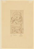 Artist: Olsen, John. | Title: Tristram | Date: 1978 | Technique: etching, printed in brown ink with plate-tone, from one plate | Copyright: © John Olsen. Licensed by VISCOPY, Australia