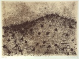 Artist: Lankester, Jo. | Title: Mutawinttee at dusk II | Date: 1996, July | Technique: lithograph, printed in black ink, from one stone; cream tint