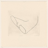 Title: Occhiali | Date: 1984 | Technique: drypoint, printed in black ink, from one perspex plate