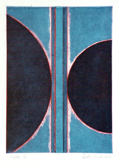 Artist: b'WICKS, Arthur' | Title: b'Bluebird' | Date: 1967 | Technique: b'etching and aquatint, printed in colour, from one plate' Artist: b'WICKS, Arthur' | Title: b'Bluebird' | Date: 1967 | Technique: b'etching and aquatint, printed in colour, from one plate'