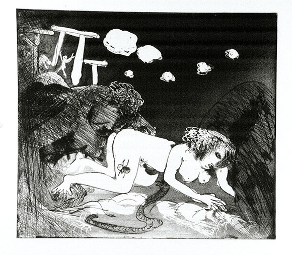 Artist: b'BOYD, Arthur' | Title: b'Lysistrata they are all deserting..' | Date: (1970) | Technique: b'etching and aquatint, printed in black ink, from one plate' | Copyright: b'Reproduced with permission of Bundanon Trust' Artist: b'BOYD, Arthur' | Title: b'Lysistrata they are all deserting..' | Date: (1970) | Technique: b'etching and aquatint, printed in black ink, from one plate' | Copyright: b'Reproduced with permission of Bundanon Trust'