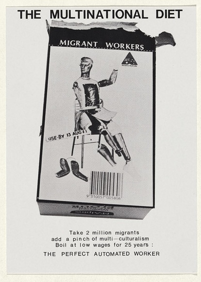 Artist: b'Lyssiotis, Peter.' | Title: b'Multinational Diet' | Date: 1989 | Technique: b'photo-offset-lithograph'