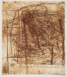 Artist: PARR, Mike | Title: Alphabet/Haemorrhage. | Date: 1992-93 | Technique: etching, printed in red ochre ink, from one plate