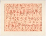 Artist: b'Rose, Jacqueline.' | Title: b'[Josephine]' | Date: 2001 | Technique: b'etching, printed in orange ink, from one copper plate'