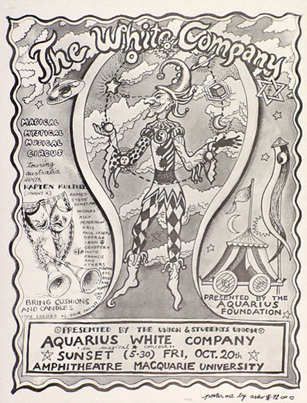 Artist: b'SUTINER, Asko' | Title: b'The White Company' | Date: 1972 | Technique: b'screenprint, printed in colour, from multiple stencils' Artist: b'SUTINER, Asko' | Title: b'The White Company' | Date: 1972 | Technique: b'screenprint, printed in colour, from multiple stencils'