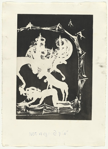 Artist: b'BOYD, Arthur' | Title: b'The hunters trap the unicorn.' | Date: 1973-74 | Technique: b'aquatint, printed in black ink, from one plate' | Copyright: b'Reproduced with permission of Bundanon Trust' Artist: b'BOYD, Arthur' | Title: b'The hunters trap the unicorn.' | Date: 1973-74 | Technique: b'aquatint, printed in black ink, from one plate' | Copyright: b'Reproduced with permission of Bundanon Trust'