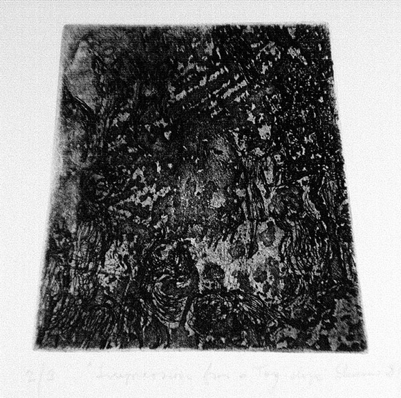 Artist: b'Shearer, Mitzi.' | Title: b'Impressions from a toy-shop' | Technique: b'etching, printed in black ink, from one  plate'