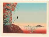 Artist: Hadley, Basil. | Title: Escarpment. | Date: 1989 | Technique: screenprint, printed in colour, from seven stencils