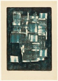 Artist: KING, Grahame | Title: Fragment | Date: 1962 | Technique: lithograph, printed in colour, from two stones [or plates]