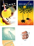 Artist: Annand, Douglas. | Title: Orient Line Cruises. Summer in winter. Cruise schedule. | Date: 1938 | Technique: letterpress, printed in colour | Copyright: © A.M. Annand