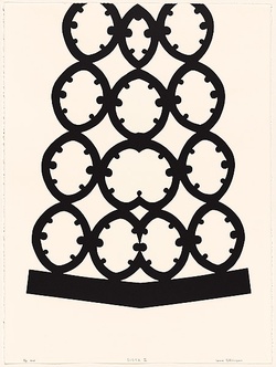 Artist: Hutchinson, Lonnie. | Title: Sista 2 | Date: 2004 | Technique: woodcut, printed in black ink, from one block