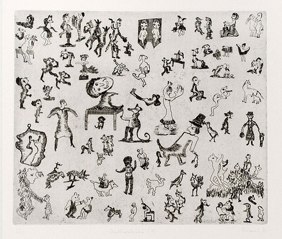 Artist: b'Shearer, Mitzi.' | Title: b'Bulliwutzies (3)' | Date: 1981