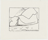 Artist: b'MADDOCK, Bea' | Title: b'Big berg with Antarctic petrels' | Date: 1987 | Technique: b'offset-lithograph, printed in black ink, from one plate'