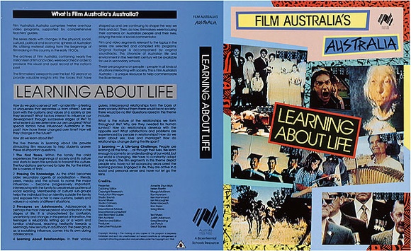 Artist: b'REDBACK GRAPHIX' | Title: b'Video cassette cover: Learning about life' | Date: 1980 | Technique: b'offset-lithograph, printed in colour' Artist: b'REDBACK GRAPHIX' | Title: b'Video cassette cover: Learning about life' | Date: 1980 | Technique: b'offset-lithograph, printed in colour'
