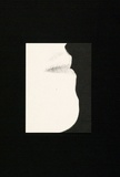 Artist: Twigg-Patterson, Sara. | Title: not titled [lips in profile] | Date: (1980) | Technique: offset-lithograph, printed in black ink