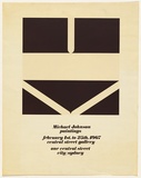 Artist: Johnson, Michael. | Title: not titled [Michael Johnson Central Street Gallery, 1967]. | Date: 1967 | Technique: screenprint | Copyright: © Michael Johnson