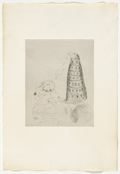 Artist: b'BOYD, Arthur' | Title: b'Jonah page 71.' | Date: 1972-73 | Technique: b'etching, printed in black ink, from one plate' | Copyright: b'Reproduced with permission of Bundanon Trust' Artist: b'BOYD, Arthur' | Title: b'Jonah page 71.' | Date: 1972-73 | Technique: b'etching, printed in black ink, from one plate' | Copyright: b'Reproduced with permission of Bundanon Trust'