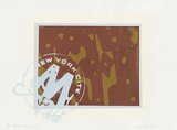 Artist: MEYER, Bill | Title: New York City Transit | Date: 1975 | Technique: screenprint, printed in colour, from five screens (handcut open stencils and photo-emulsion) | Copyright: © Bill Meyer