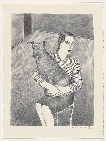 Artist: b'Walker, Deborah.' | Title: b'Love knot' | Date: c.1985 | Technique: b'lithograph, printed in black ink, from one stone' | Copyright: b'\xc2\xa9 Deborah Walker. Licensed by VISCOPY, Australia' Artist: b'Walker, Deborah.' | Title: b'Love knot' | Date: c.1985 | Technique: b'lithograph, printed in black ink, from one stone' | Copyright: b'\xc2\xa9 Deborah Walker. Licensed by VISCOPY, Australia'