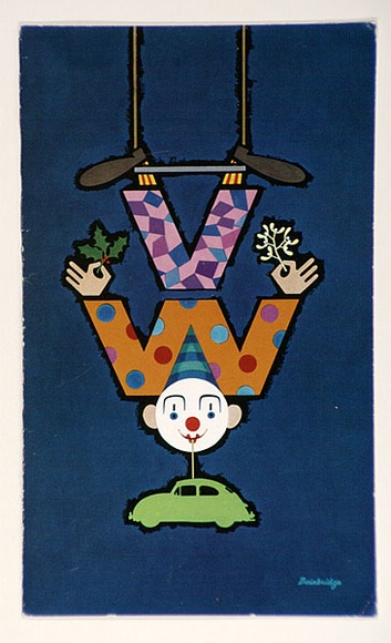 Artist: b'Bainbridge, John.' | Title: b'Greeting card: Christmas, from the directors and staff of VW motors, London.' | Date: c.1965