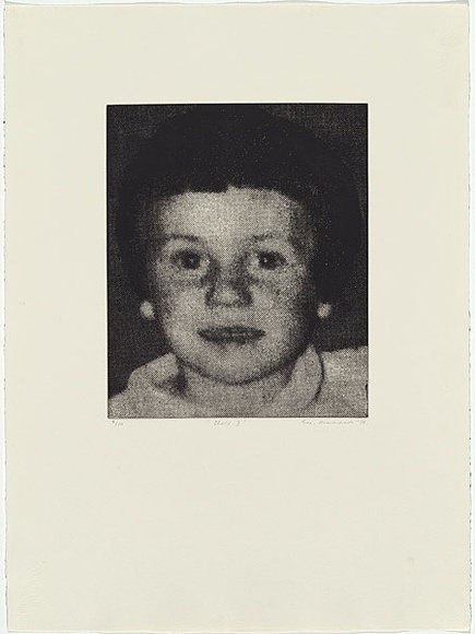 Artist: b'MADDOCK, Bea' | Title: b'Child I' | Date: 1974 | Technique: b'photo-etching and aquatint, printed in black ink, from one zinc plate' Artist: b'MADDOCK, Bea' | Title: b'Child I' | Date: 1974 | Technique: b'photo-etching and aquatint, printed in black ink, from one zinc plate'