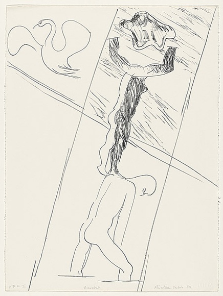 Artist: b'Wallace-Crabbe, Robin.' | Title: b'Acrobat' | Date: 1982 | Technique: b'lithograph, printed in black ink, from one stone' | Copyright: b'\xc2\xa9 Robin Wallace-Crabbe, Licensed by VISCOPY, Australia' Artist: b'Wallace-Crabbe, Robin.' | Title: b'Acrobat' | Date: 1982 | Technique: b'lithograph, printed in black ink, from one stone' | Copyright: b'\xc2\xa9 Robin Wallace-Crabbe, Licensed by VISCOPY, Australia'