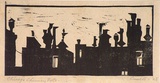 Artist: Curtis, Robert Emerson. | Title: Chicago chimney pots. | Date: 1925 | Technique: woodcut