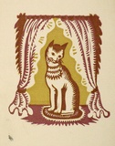 Artist: OGILVIE, Helen | Title: Greeting card: Christmas | Technique: linocut, printed in colour, from multiple blocks