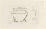 Title: Covered bowl 1 | Date: 1983 | Technique: drypoint, printed in black ink, from one perspex plate