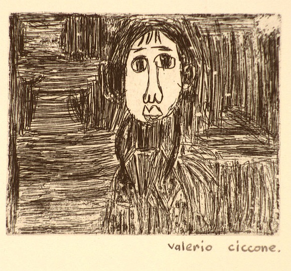 Artist: b'Ciccone, Valerio.' | Title: b'Untitled 1' | Date: 1990, June | Technique: b'etching, printed in black ink, from one plate'