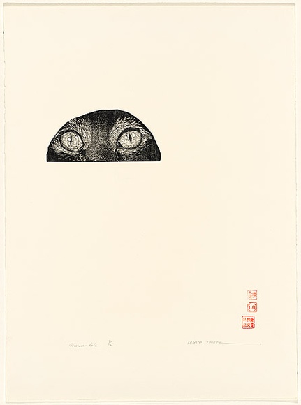 Artist: b'Thorpe, Lesbia.' | Title: b'Mouse-hole' | Date: 1983 | Technique: b'wood-engraving, printed in black ink, from one block' Artist: b'Thorpe, Lesbia.' | Title: b'Mouse-hole' | Date: 1983 | Technique: b'wood-engraving, printed in black ink, from one block'