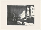 Artist: Dunlop, Brian. | Title: Sunlight and shadow | Date: c1984 | Technique: lithograph, printed in black ink, from one stone
