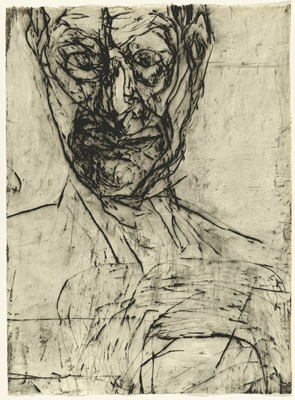 Artist: b'PARR, Mike' | Title: b'Untitled self-portraits 11.' | Date: 1990 | Technique: b'drypoint, printed in black ink, from one copper plate' Artist: b'PARR, Mike' | Title: b'Untitled self-portraits 11.' | Date: 1990 | Technique: b'drypoint, printed in black ink, from one copper plate'