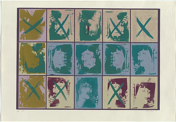 Artist: b'MEYER, Bill' | Title: b'Suck' | Date: 1972 | Technique: b'screenprint, printed in colour, from seven stencils (direct emulsion and block-out)' | Copyright: b'\xc2\xa9 Bill Meyer' Artist: b'MEYER, Bill' | Title: b'Suck' | Date: 1972 | Technique: b'screenprint, printed in colour, from seven stencils (direct emulsion and block-out)' | Copyright: b'\xc2\xa9 Bill Meyer'