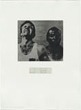 Artist: MADDOCK, Bea | Title: Race | Date: 1977, September- November | Technique: photo-etching, aquatint and stipple, printed in colour, from two plates